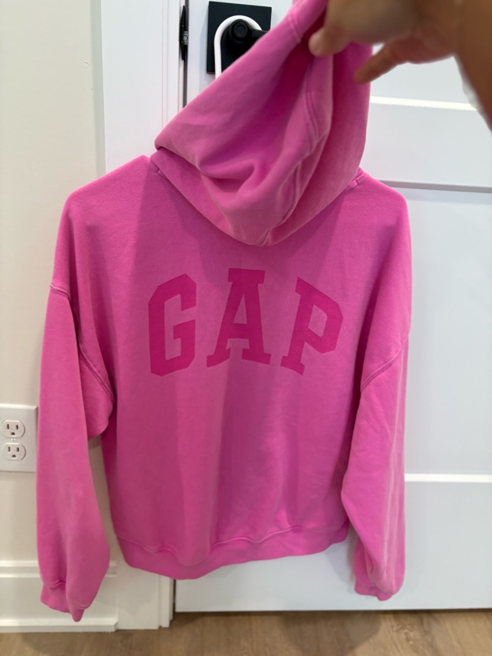 GAP Hot Pink Hooded Pullover Sweatshirt - Picture 4 of 6